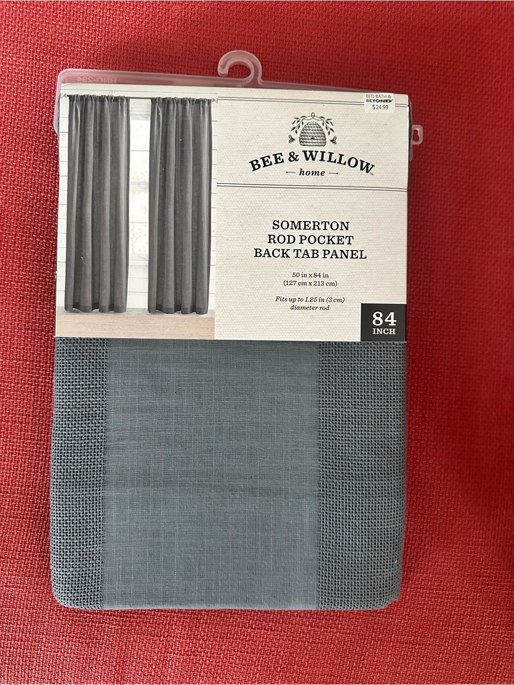 Bee & Willow Somerton Rod Pocket Back Tab Curtain Panel - Gray    Set of 4